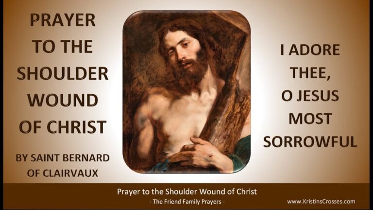 Healing the Sacred Shoulder: A Prayer for Jesus' Wound