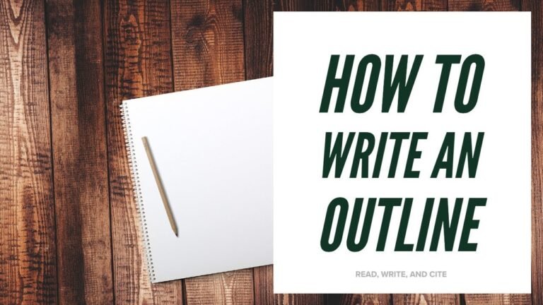 Mastering the Art of Creating an Outline