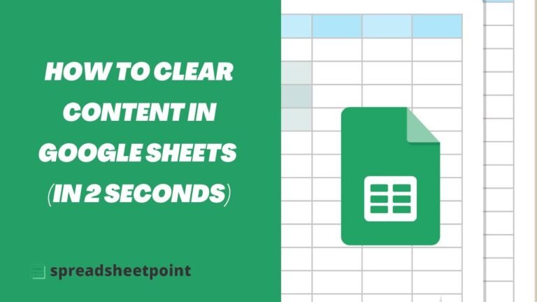 Clearing Cells in Google Sheets: A Quick Guide