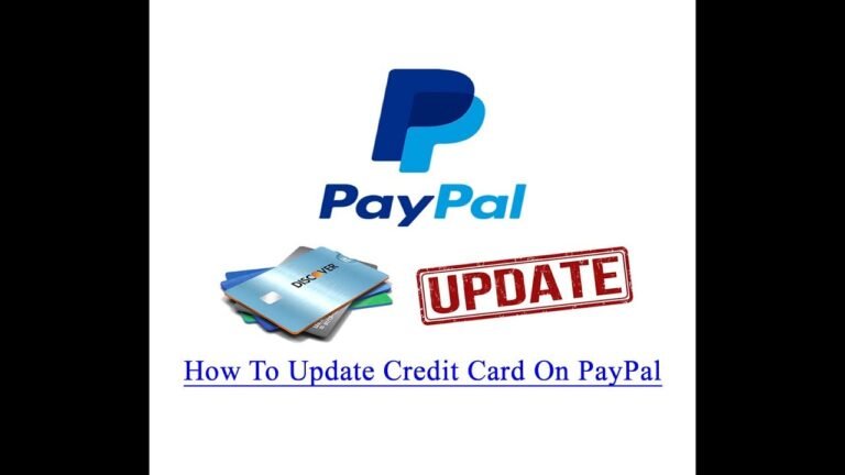 How to Change Your Credit Card on PayPal