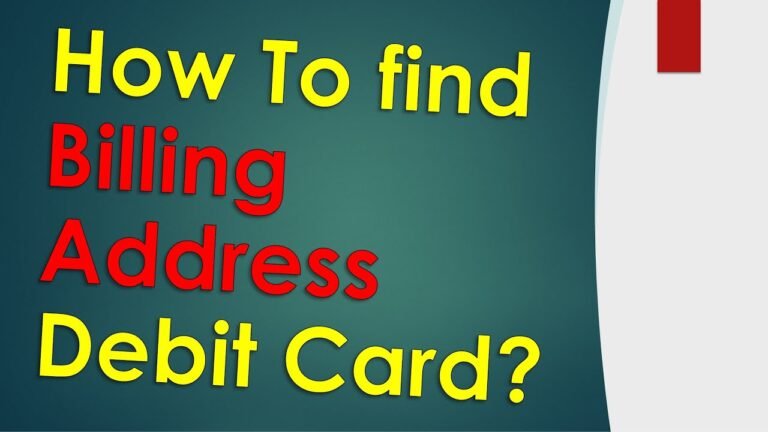 Finding Your Billing Address: A Step-by-Step Guide