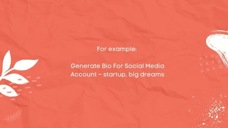 Crafting the Perfect Social Media Bio: A Generator Guide