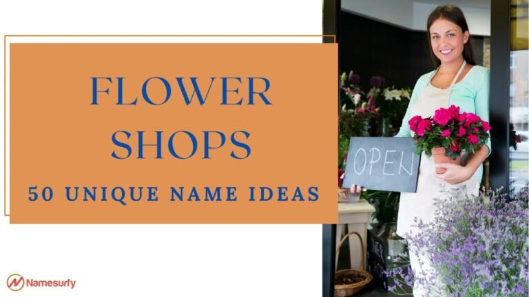 Blooms &#038; Blossoms: Creative Flower Shop Name Ideas