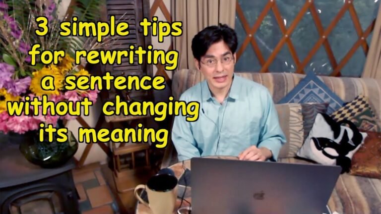 Revamp this Sentence for Me: A Guide to Effective Rewriting
