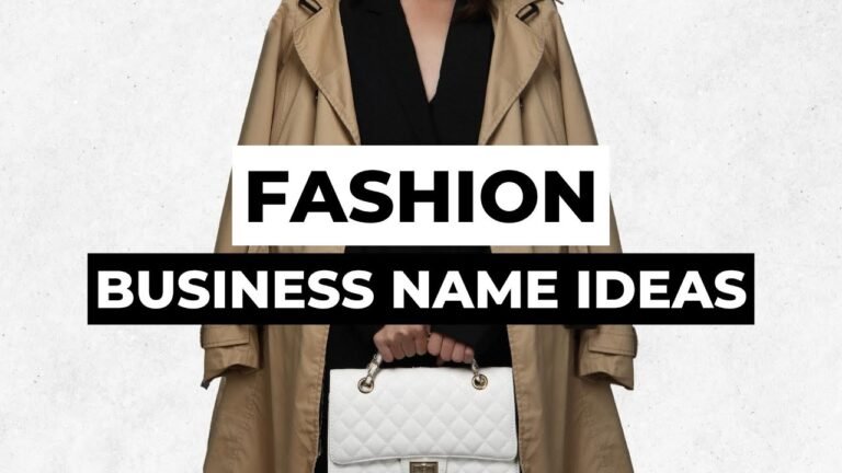 50 Creative and Memorable Fashion Store Names for a Unique Brand Identity