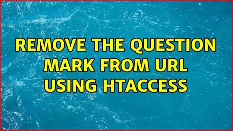 Unraveling the Mystery: The Impact of Question Marks in URLs