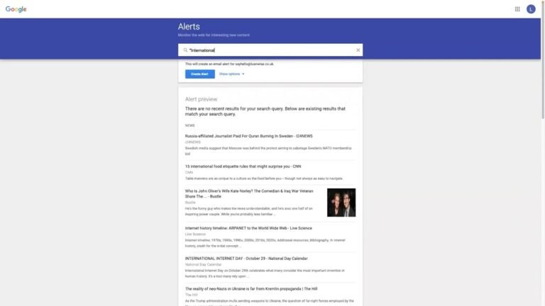 Setting Up Efficient Google Alerts for Companies
