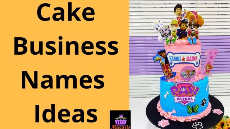 50 Creative Cake Bakery Name Ideas