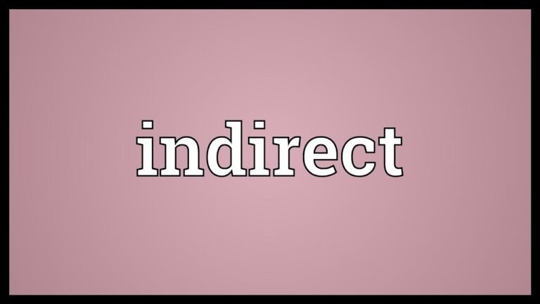 Decoding Indirect Communication: What Does It Really Mean?