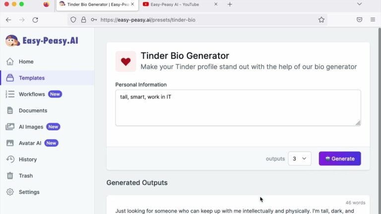 Crafting the Perfect Dating App Bio with a Generator