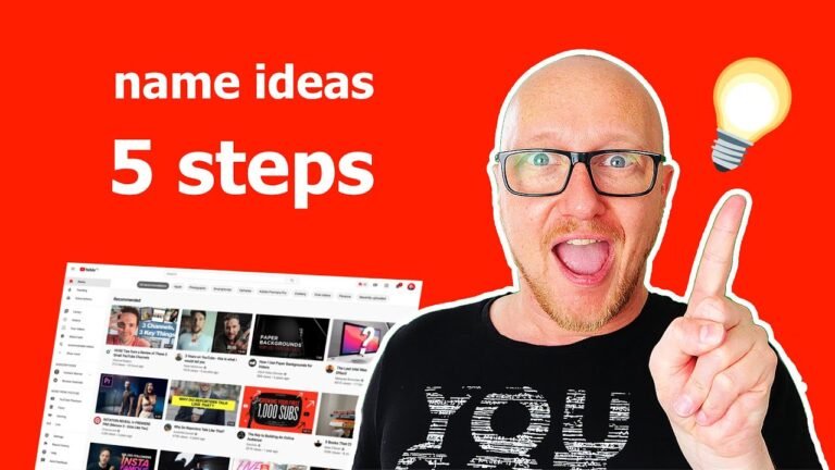 50 Creative Ideas for Youtube Channel Names