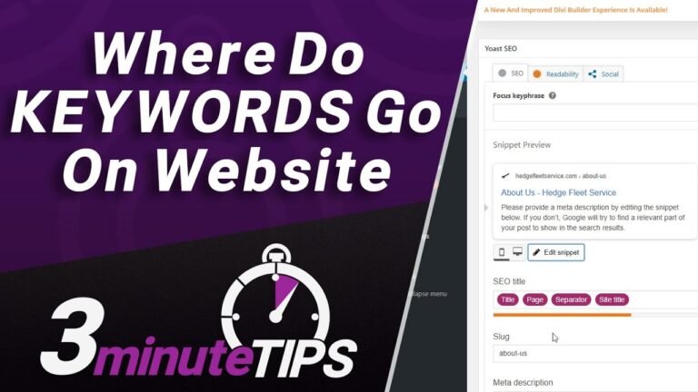Boost Your Website's Visibility: Adding Keywords 101