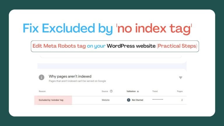 Unlocking the SEO Potential: Understanding 'noindex' in Robots Meta Tag