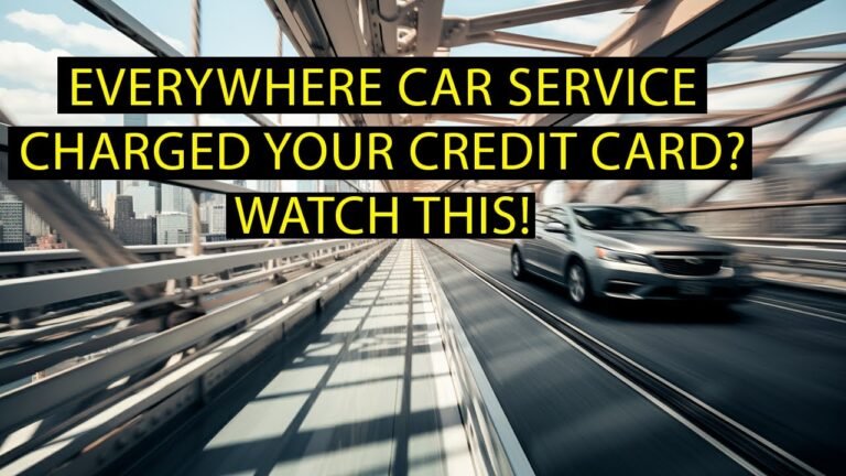 Credit Card Charges for Car Services Are Everywhere