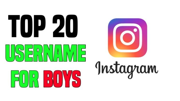 Top 50 Stylish Instagram Usernames for Guys