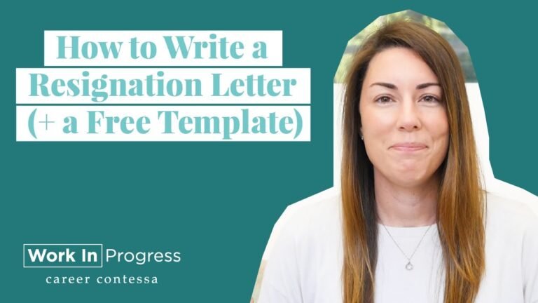 Free Resignation Letter Template: Simplify Your Departure