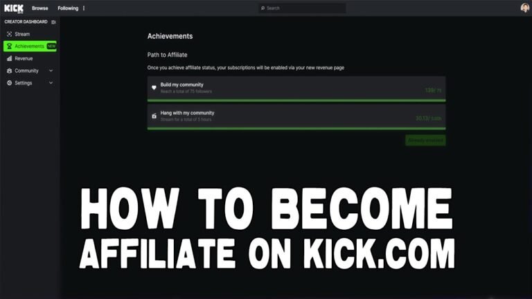 Mastering Kick's Affiliate Program: A Step-by-Step Guide