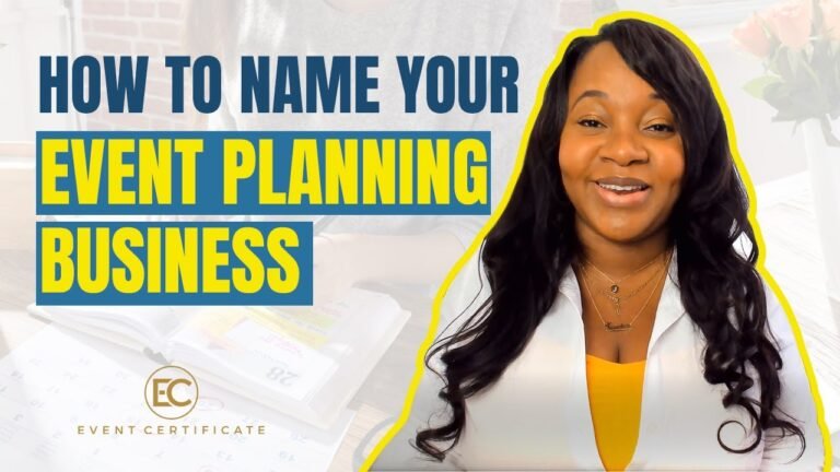 Ultimate Guide to Creating Catchy Event Planning Business Names