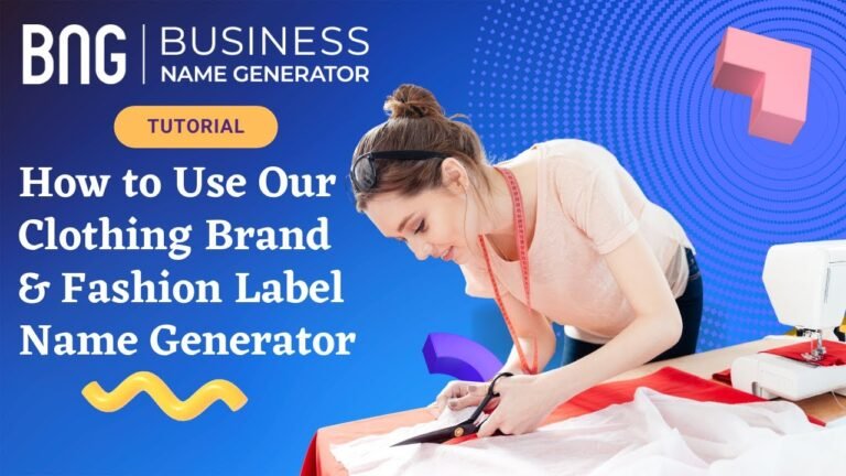 Style Savvy: The Ultimate Clothing Brand Name Generator