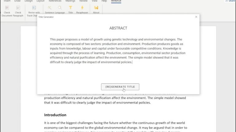 Efficient Paper Title Generator: Simplifying the Process