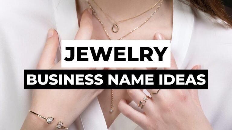 Sparkling Selections: Creative Names for Jewelry Boutiques