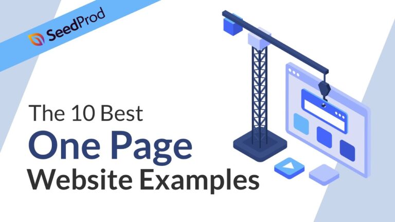 10 Impressive One Page Website Examples | Actualizado March 2025