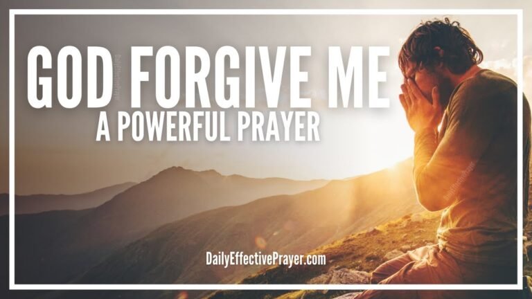 Powerful Christian Prayers for Forgiveness