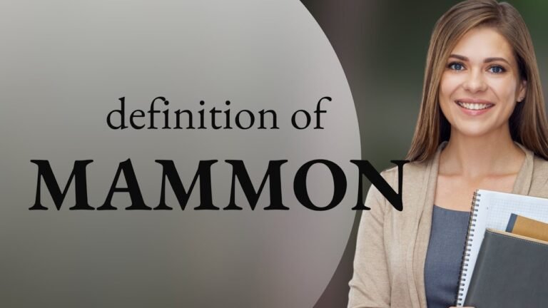 Understanding Mammon: A Comprehensive Definition