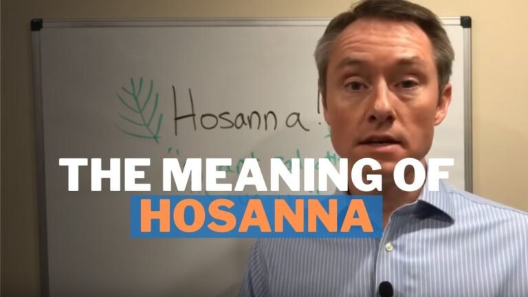 Unraveling the Meaning of Hossana