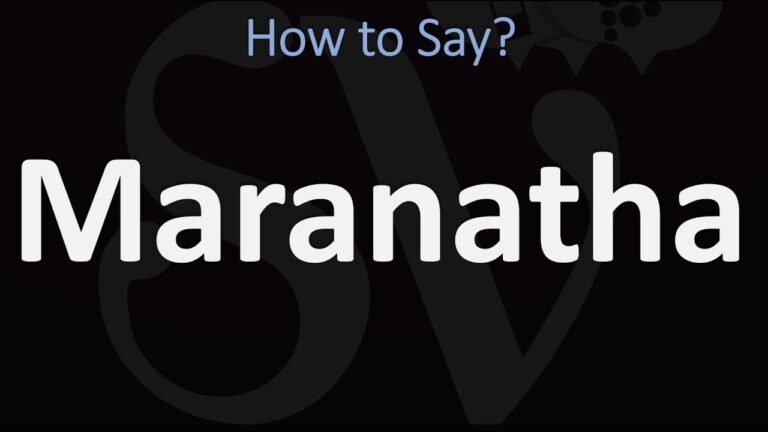 Understanding the Definition of Maranatha