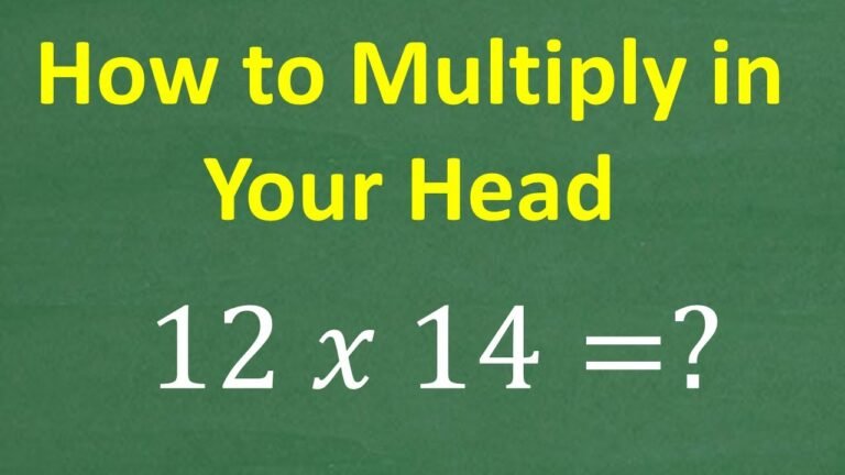 Mastering Multiplication: The Power of 14 Times 12