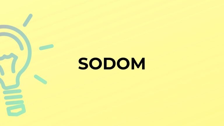 Understanding the Meaning of Sodom