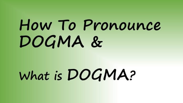 Understanding Dogma: A Comprehensive Dictionary Guide