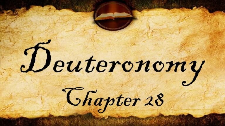 The Blessings and Curses of Deuteronomy 28 in the King James Bible