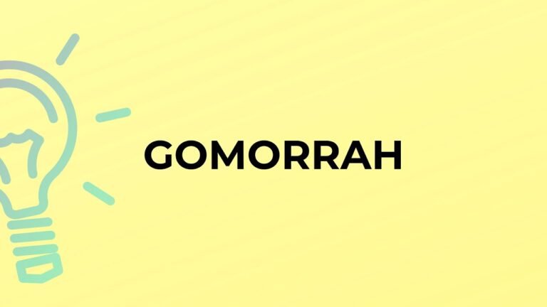 Unraveling the Meaning of Gomorrah