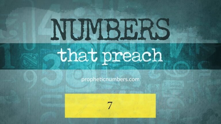 The Biblical Significance of the Number 7