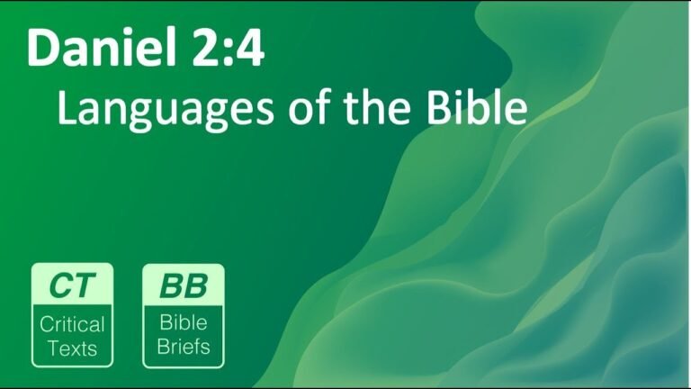 The Original Languages of the Holy Bible