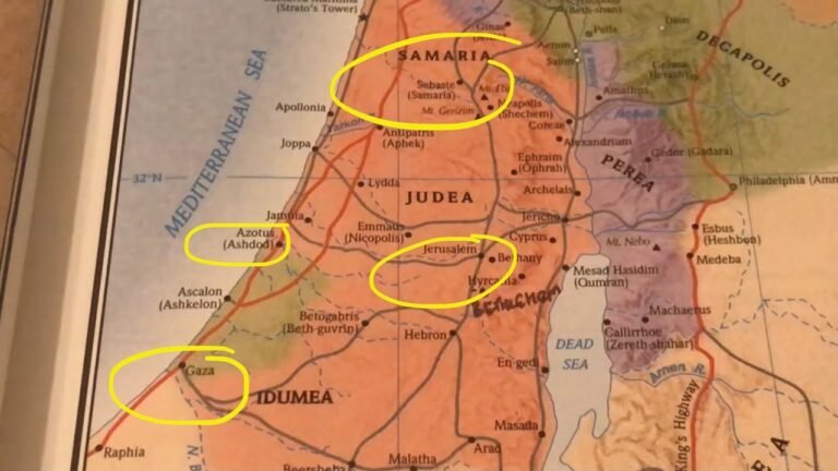 Exploring the Connection: Jerusalem, Ethiopia, and Azotus on the Map