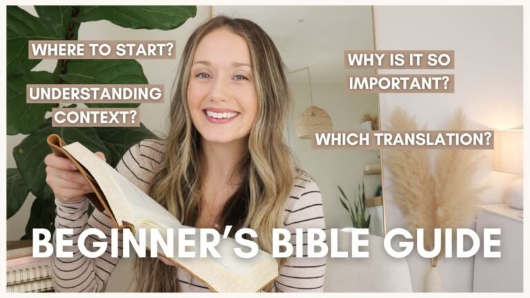 Essential Bible Study Guide for Beginners