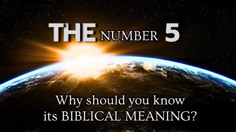 The Biblical Significance of the Number Five