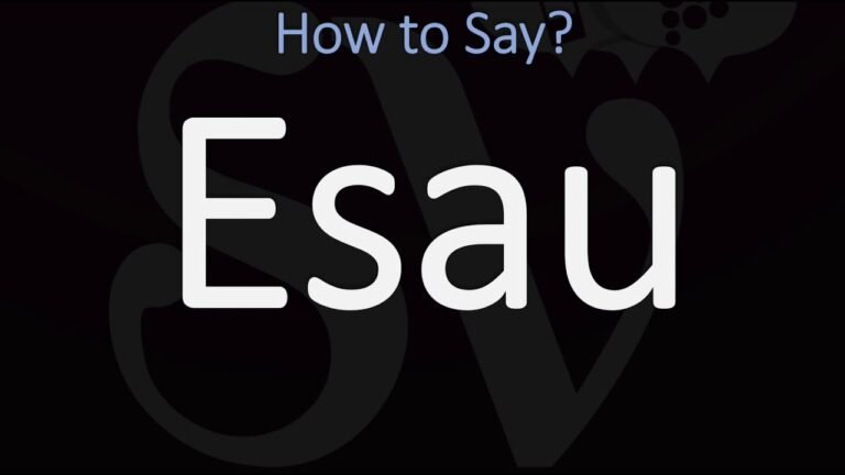 Mastering the Pronunciation of E S A U