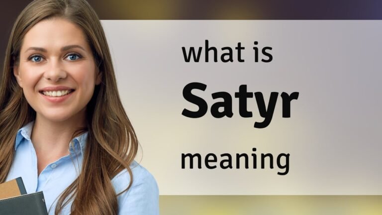 Understanding the Definition of Satyrs