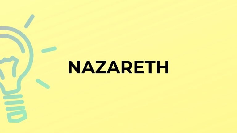 Unveiling the Meaning of Nazareth