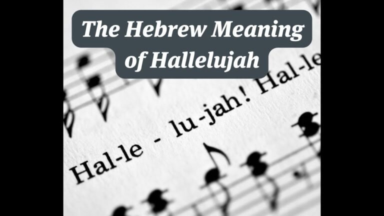 Understanding the Hebrew Meaning of Hallelujah