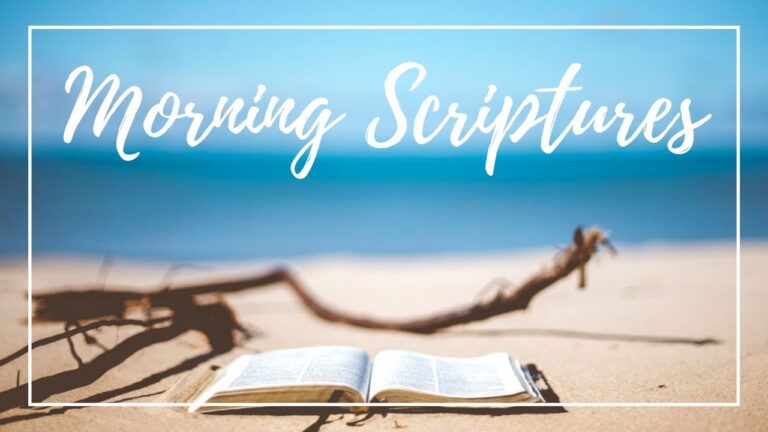 Morning Scripture Reflections for a Blessed Day