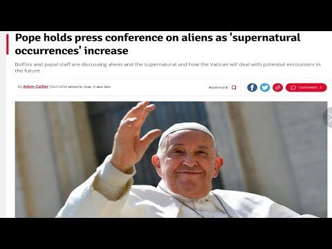 Pope Addresses Alien Encounter at Press Conference