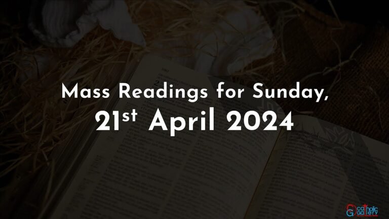 Mass Readings for April 21