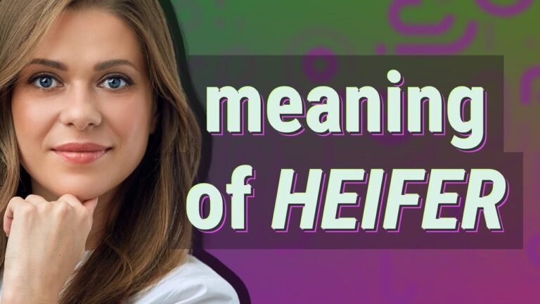 Understanding the Meaning of Heifer