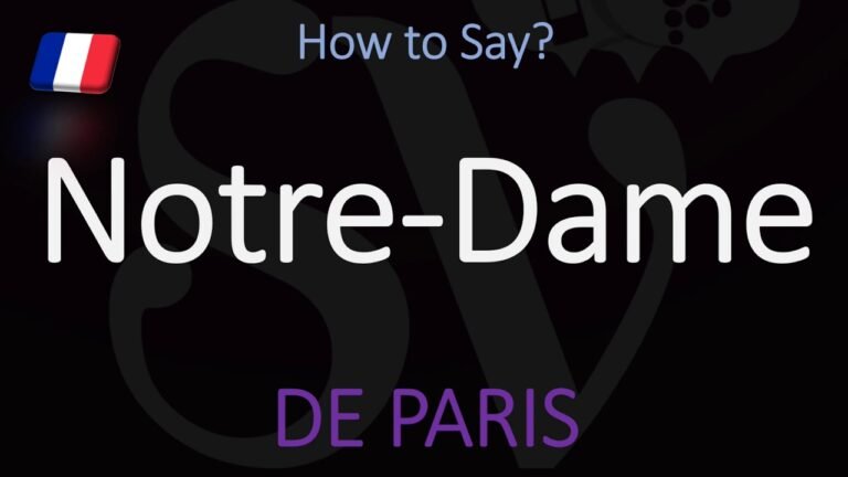 Mastering the Pronunciation of Notre Dame